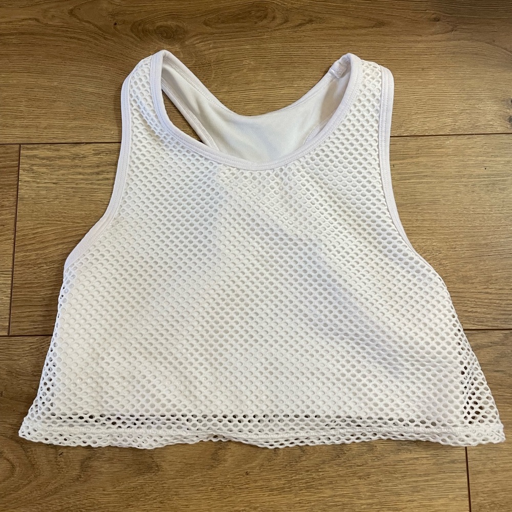 Zella Girls Worn Once White Top Size 10-12